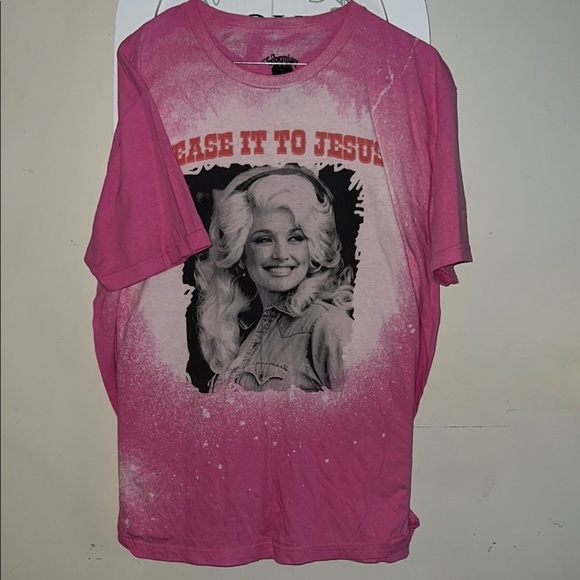 Pink Dolly Parton Graphic Tee - Short Sleeve - Picture 1 of 5